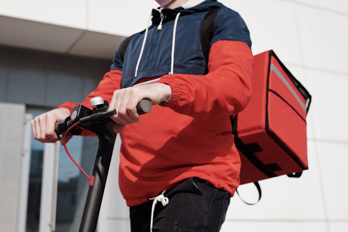Grocery delivery courier scooter
