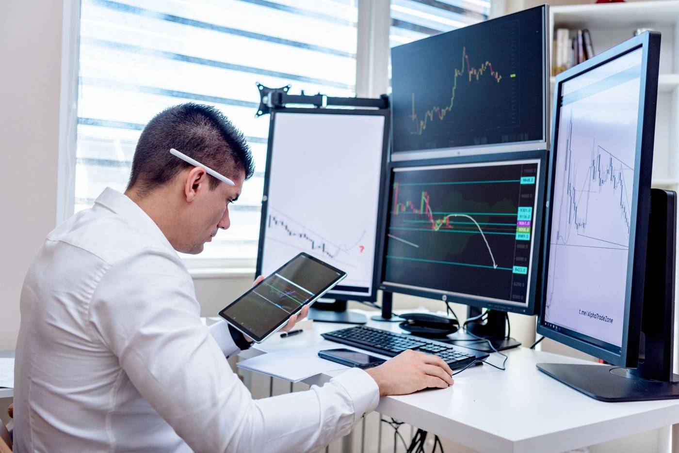 Stock trader screens