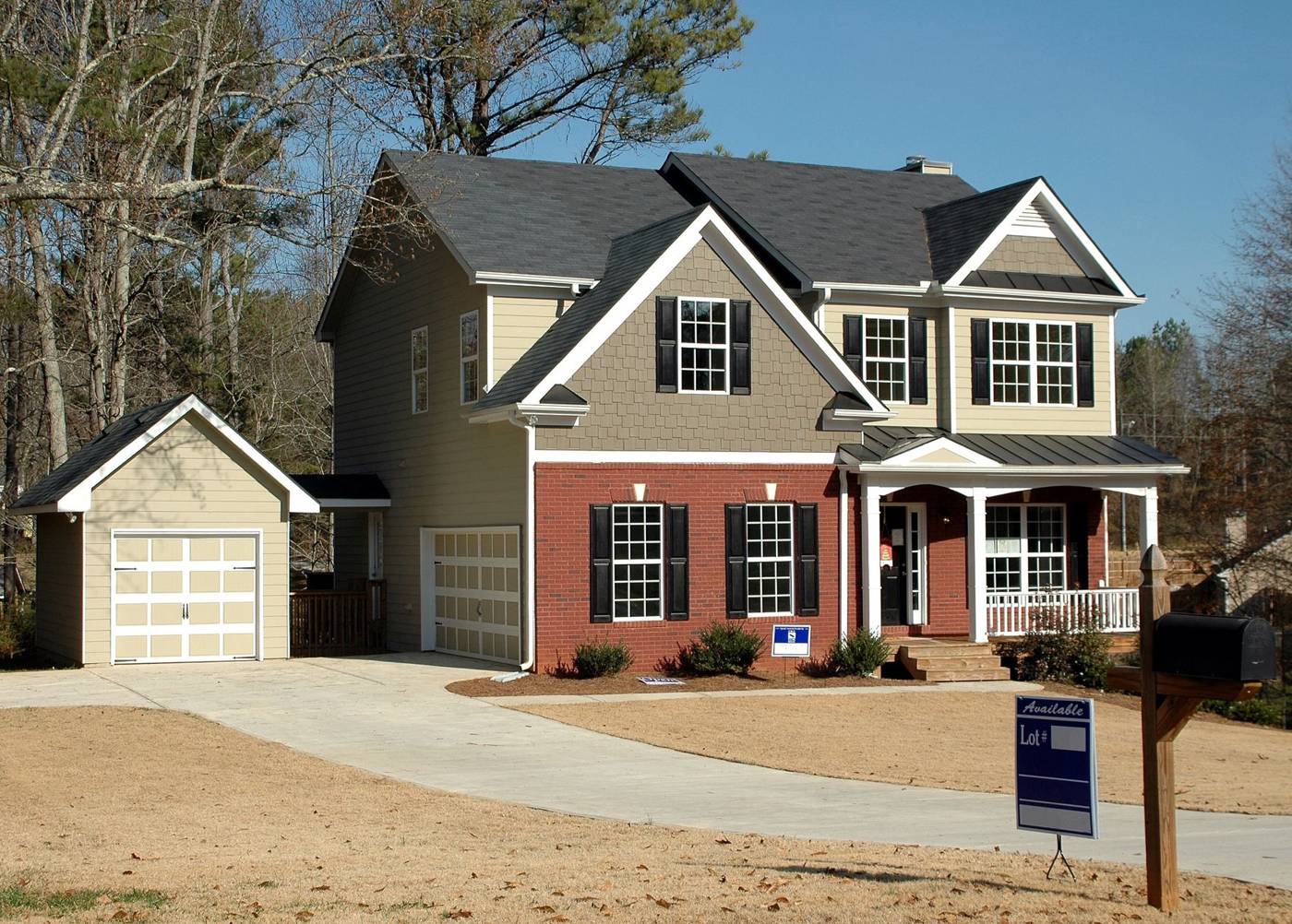 Suburban neighborhood homes for sale